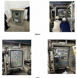 New booster pump control panel for DI water supply no.1